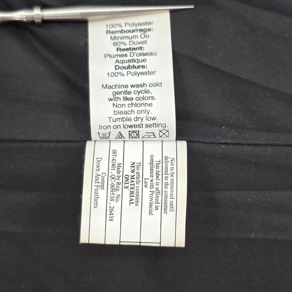 J. Crew Factory Down Puffer Vest Women's XXS Black Quilted - Picture 8 of 9